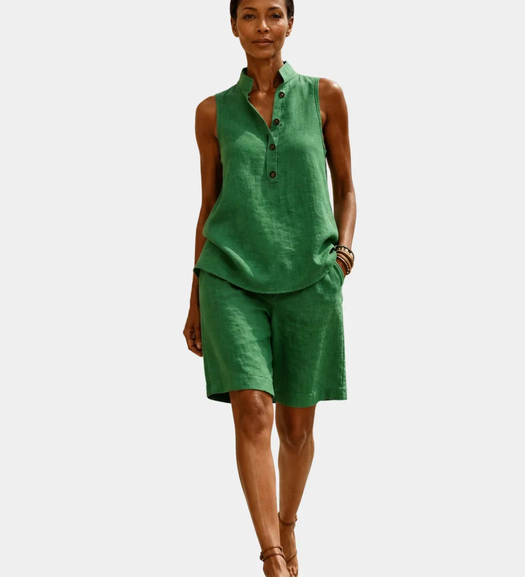 Mélior | Sleeveless Summer Set with Shorts