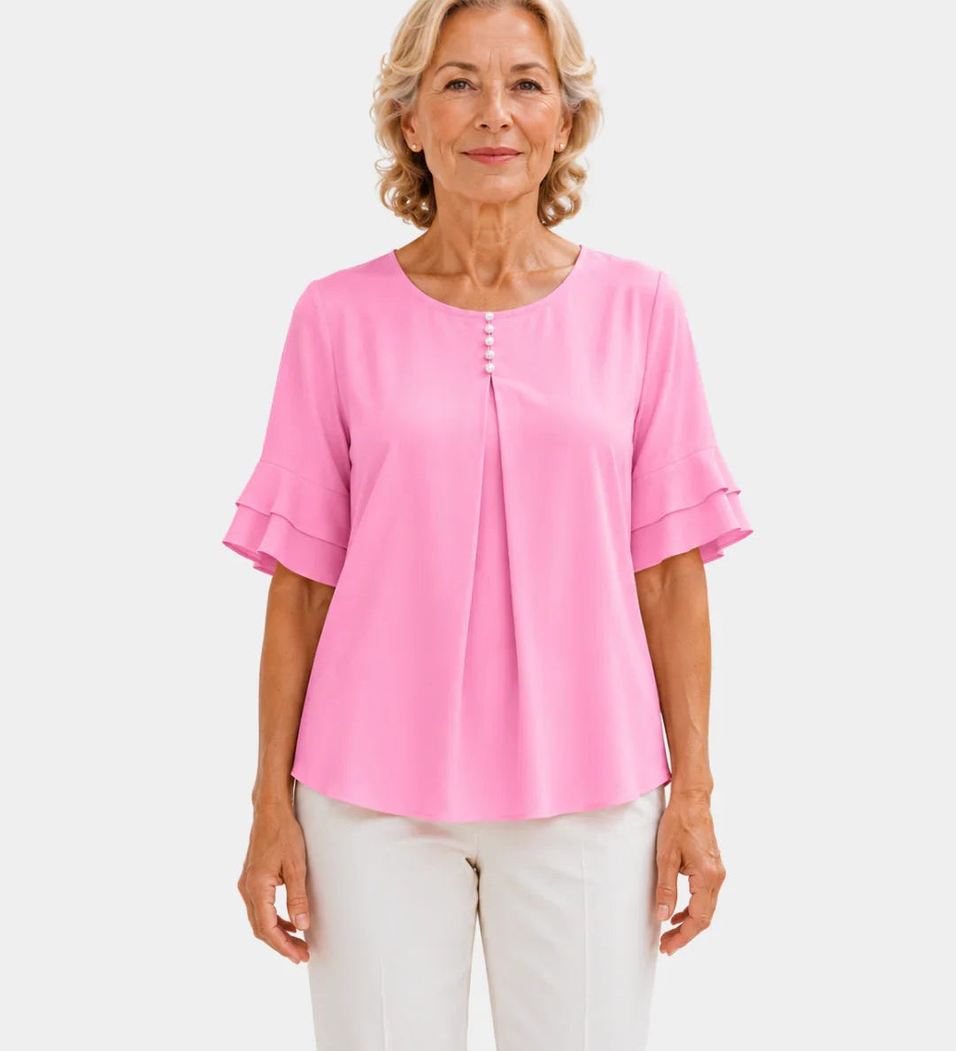 Hadelinde | Elegant Button Blouse