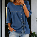 Vilja - Long Vintage Denim Shirt