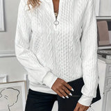 Amy | Zippered Knit Sweater