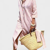 Veronica™ – Classic Striped Shirt Dress