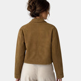 Floréanne | Elegant Casual Jacket with French Collar and Long Sleeves