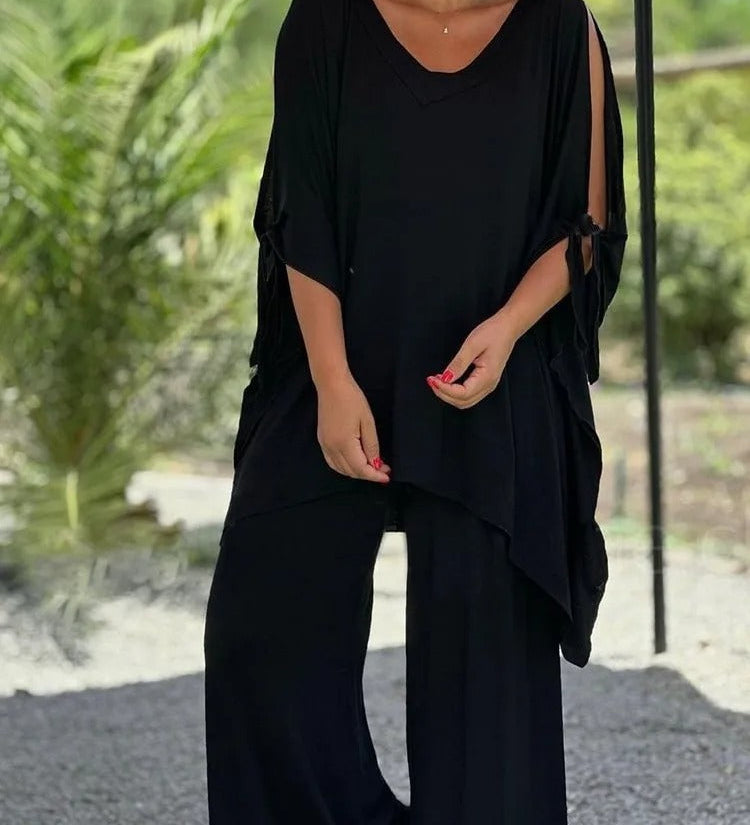 Ursula™ | Open Shoulder Tunic Set and Pants