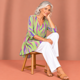 Lyla | Long Blouse with V-Neck