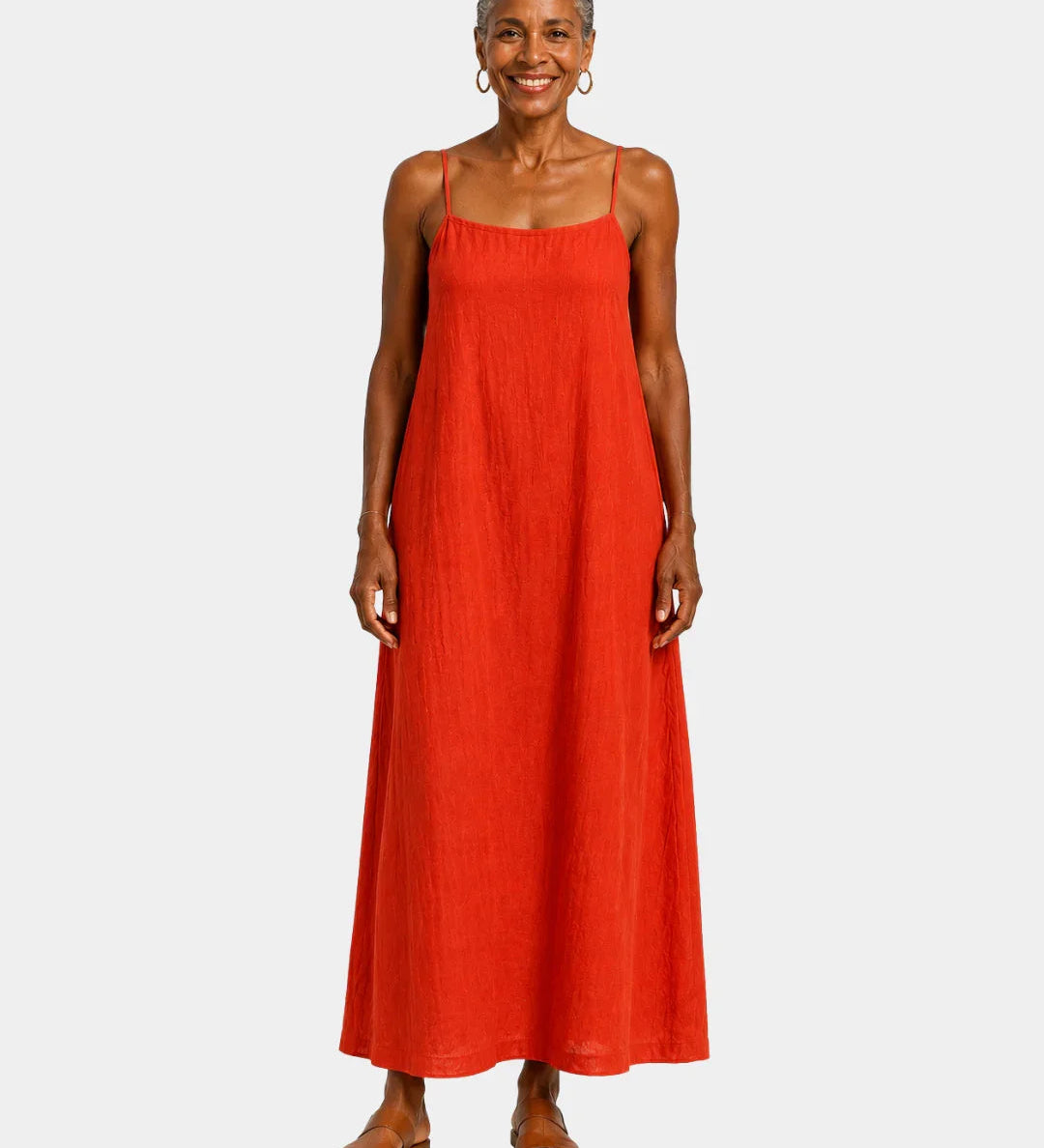 Desideria | Long Dress with Thin Straps