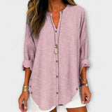 Lucida – Stylish V-Neck Top with Timeless Striped Pattern