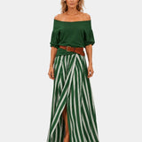 Étiennette | Mediterranean style blouse and skirt set