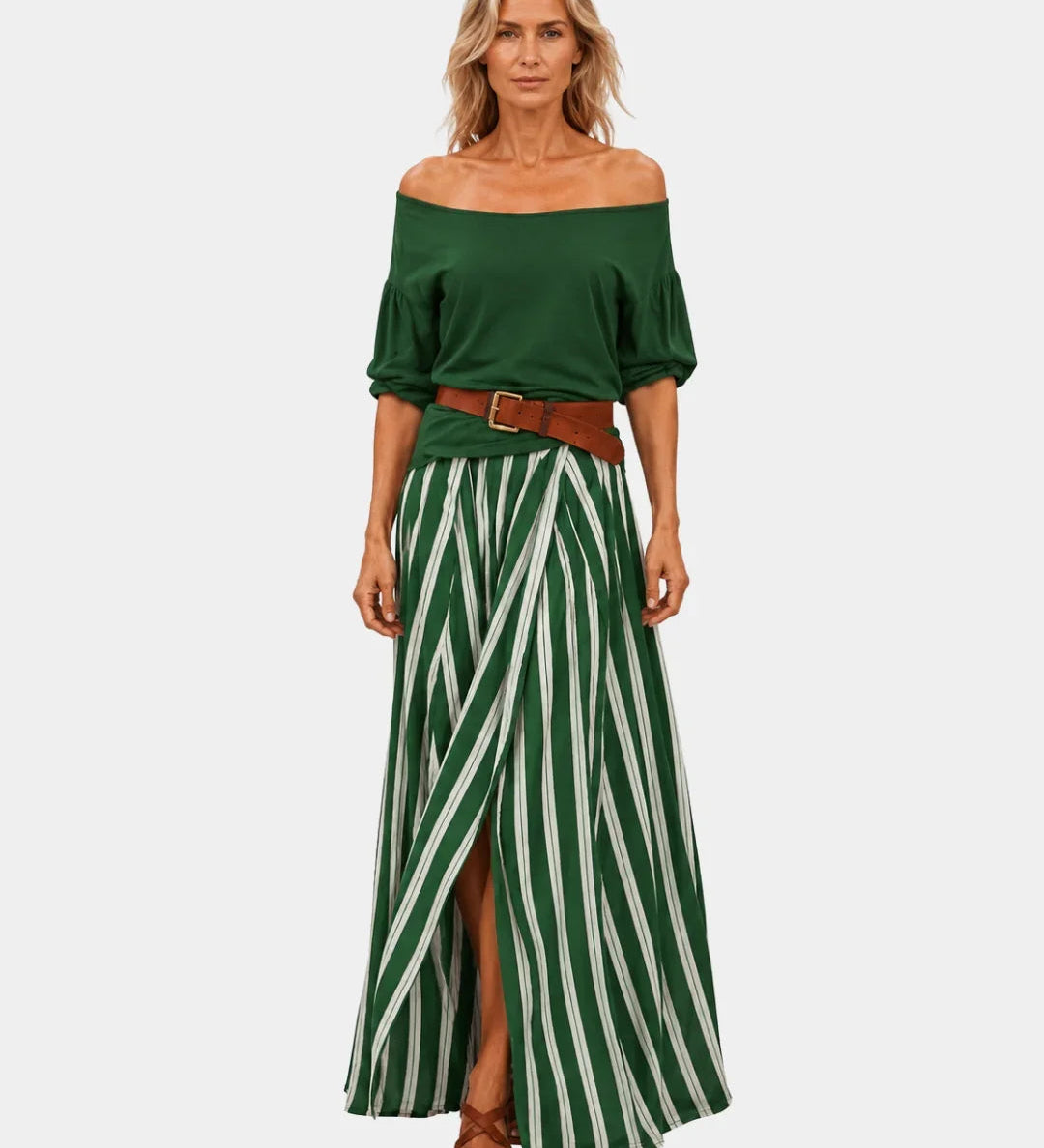 Étiennette | Mediterranean Style Blouse and Skirt Set