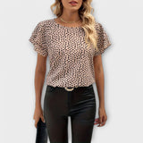 Emily - Blouse with a healthy print like design