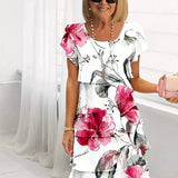 Jenna | Cascading Floral Dress