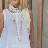 Trinidad™ | White Combination Top and Wide Pants