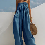 Hilda - Wide-Leg Denim Jumpsuit