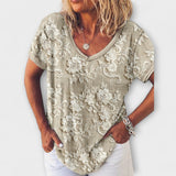 Mia - Flower Print Top