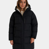 Dorélie | Long Quilted Coat with Hood