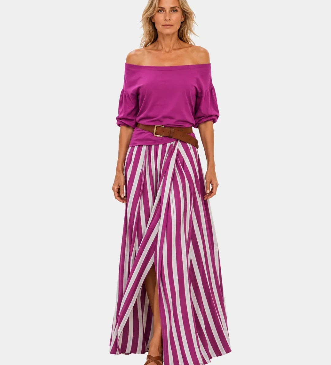 Étiennette | Mediterranean style blouse and skirt set