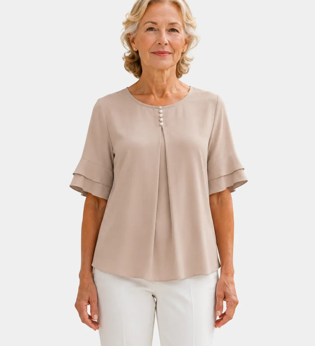 Hadelinde | Elegant Button Blouse