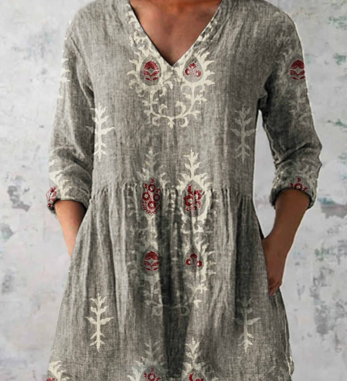 Blair | Long Blouse with a Striking Pattern
