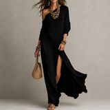 Serina – One-Shoulder Knit Dress