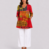 Skylar | Long Blouse with a Striking Pattern