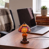 TIFFANY HAUNTED PUMPKIN LAMP