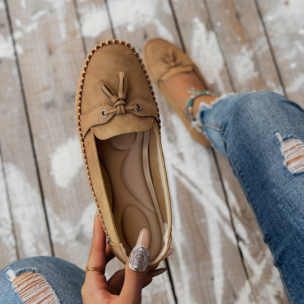 Nadine™ - Classic loafers with tassels