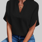 Carla | Luxurious V-Neck Decorative Blouse