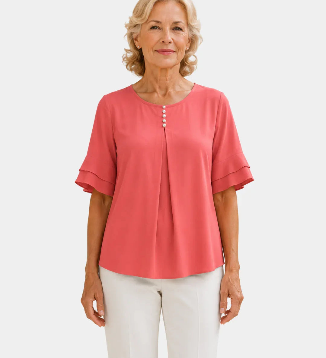 Hadelinde | Elegant Button Blouse