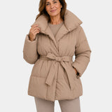 Alixène | Women's Quilted Jacket with Waist Belt