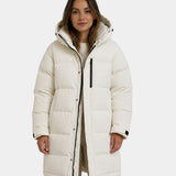 Dorélie | Long Quilted Coat with Hood
