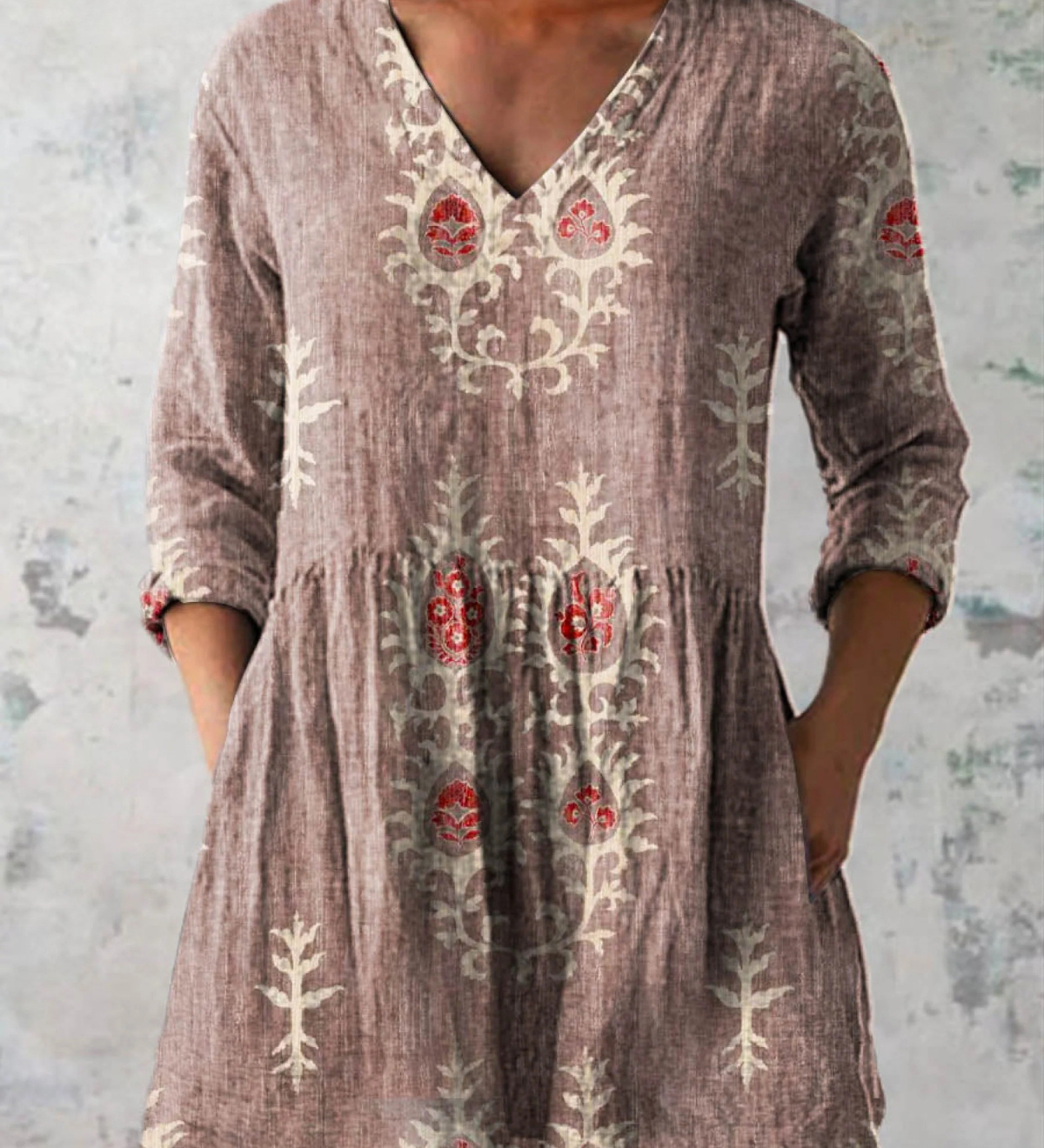 Blair | Long Blouse with a Striking Pattern