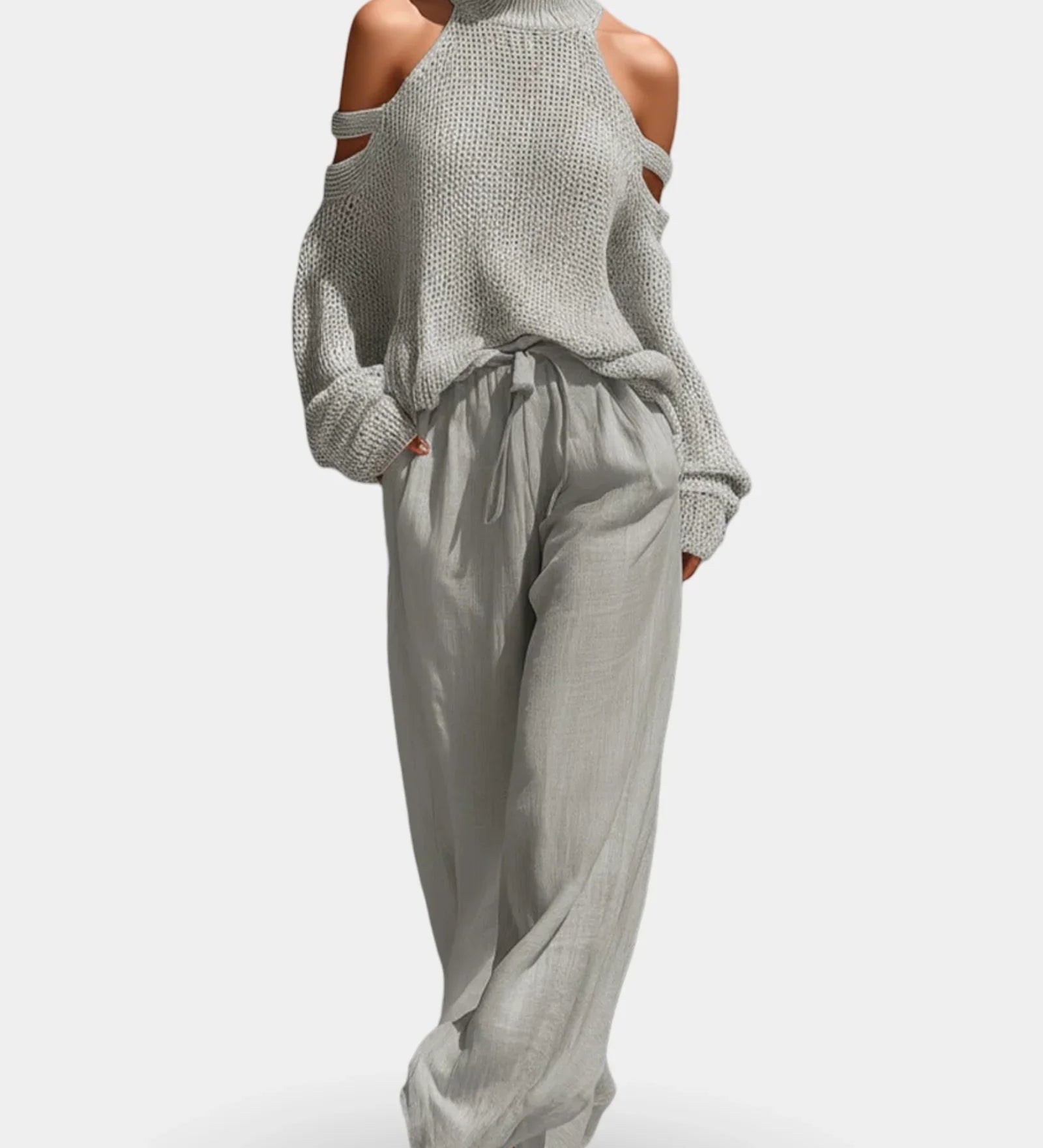 Camile | Fashionable Knit Set and Pants