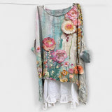 Evelyn - Button-Up Shirt with Creative Pattern