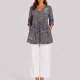 Kira | Long Blouse with a Striking Pattern