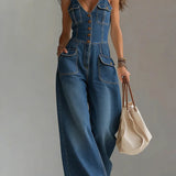 Riikka - Relaxed Denim Overalls