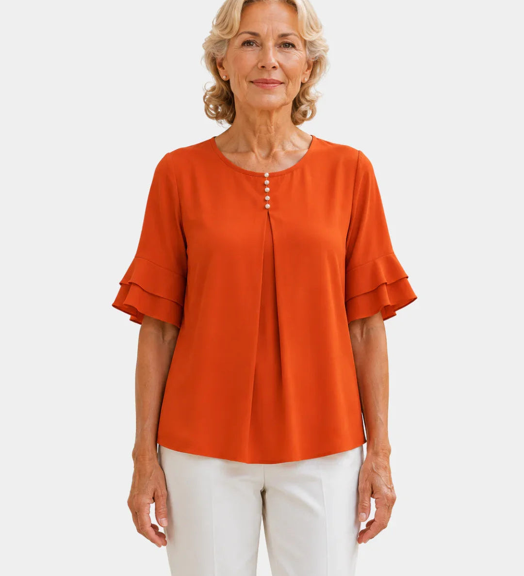 Hadelinde | Elegant Button Blouse
