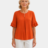 Hadelinde | Elegant Button Blouse