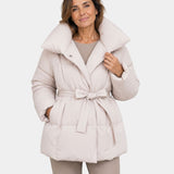 Alixène | Women's Quilted Jacket with Waist Belt