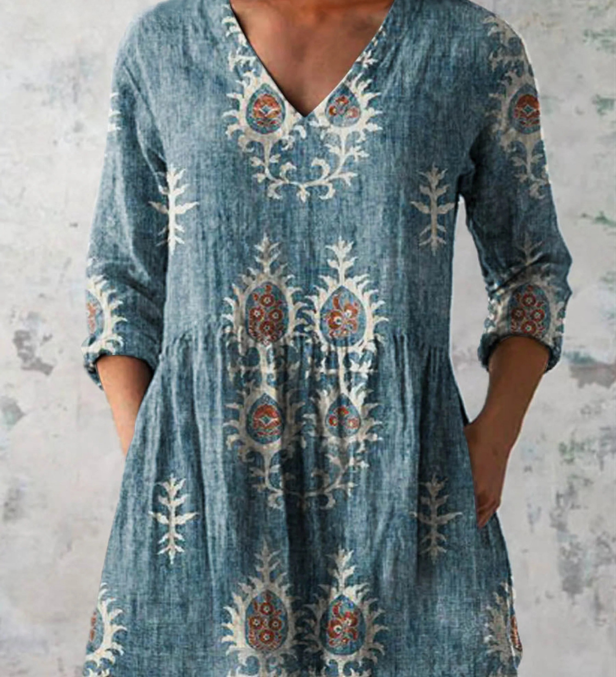 Blair | Long Blouse with a Striking Pattern