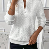 Amy | Zippered Knit Sweater