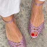 Golden Ankle Strap Sandals