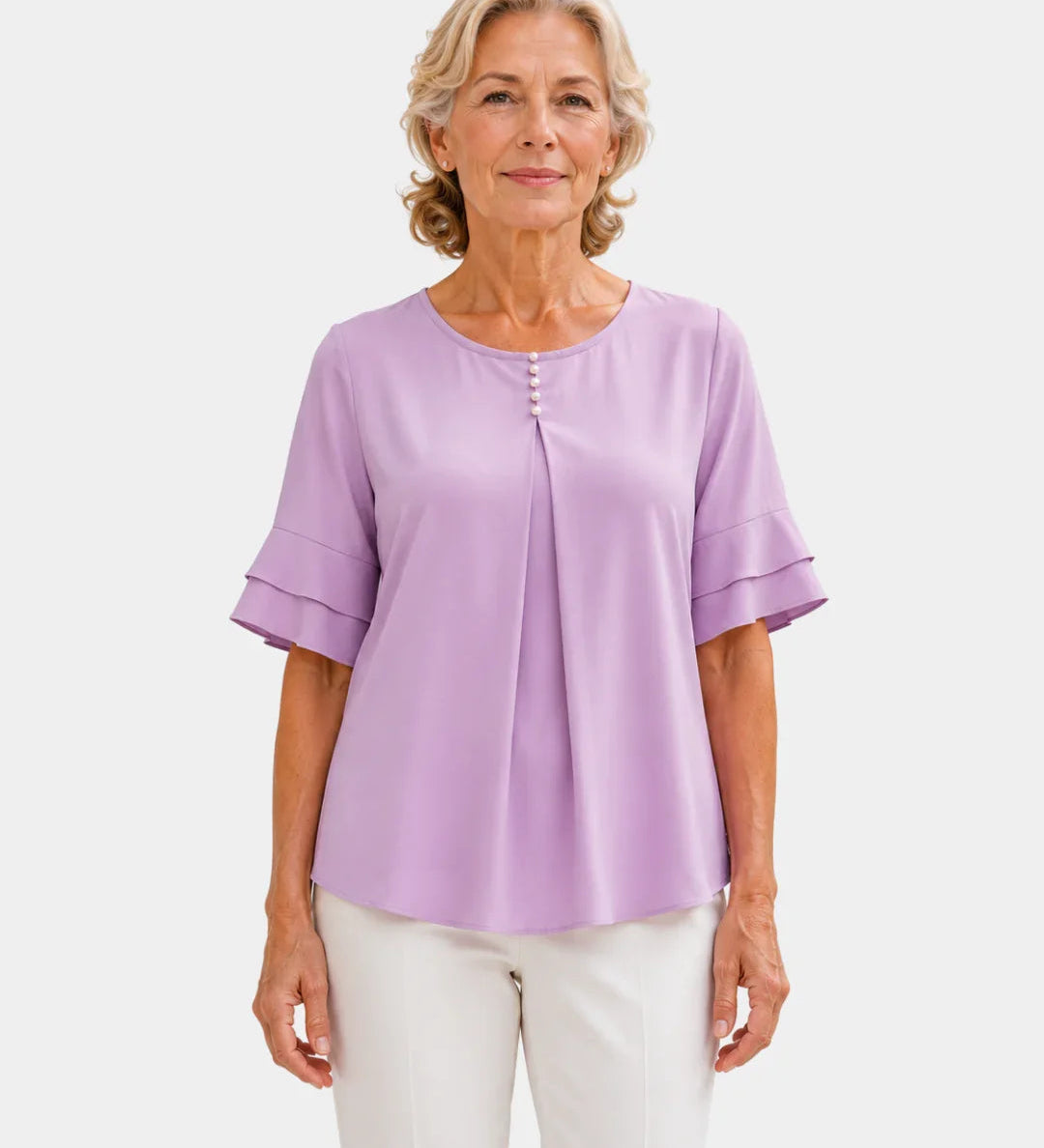 Hadelinde | Elegant Button Blouse