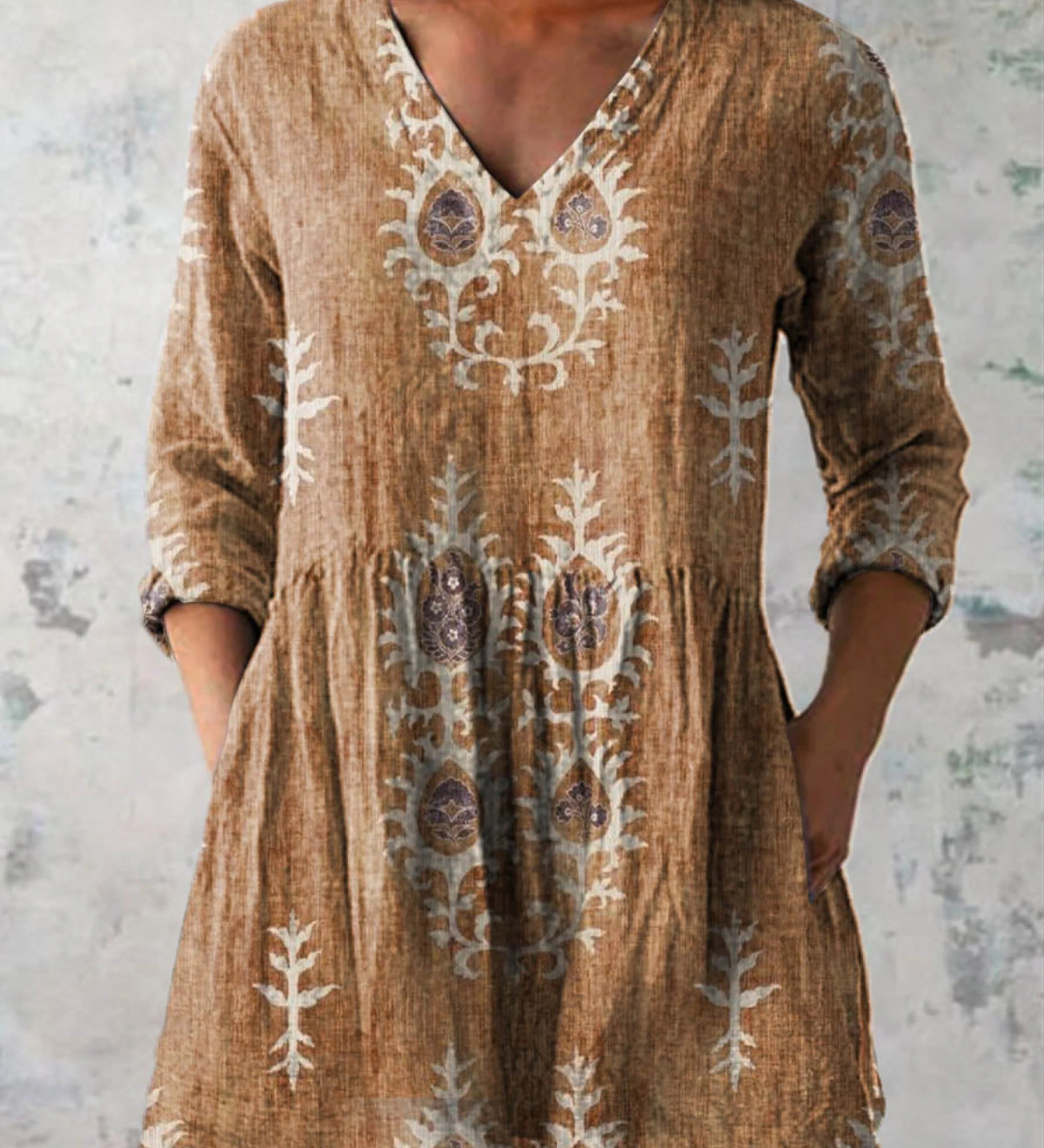 Blair | Long Blouse with a Striking Pattern