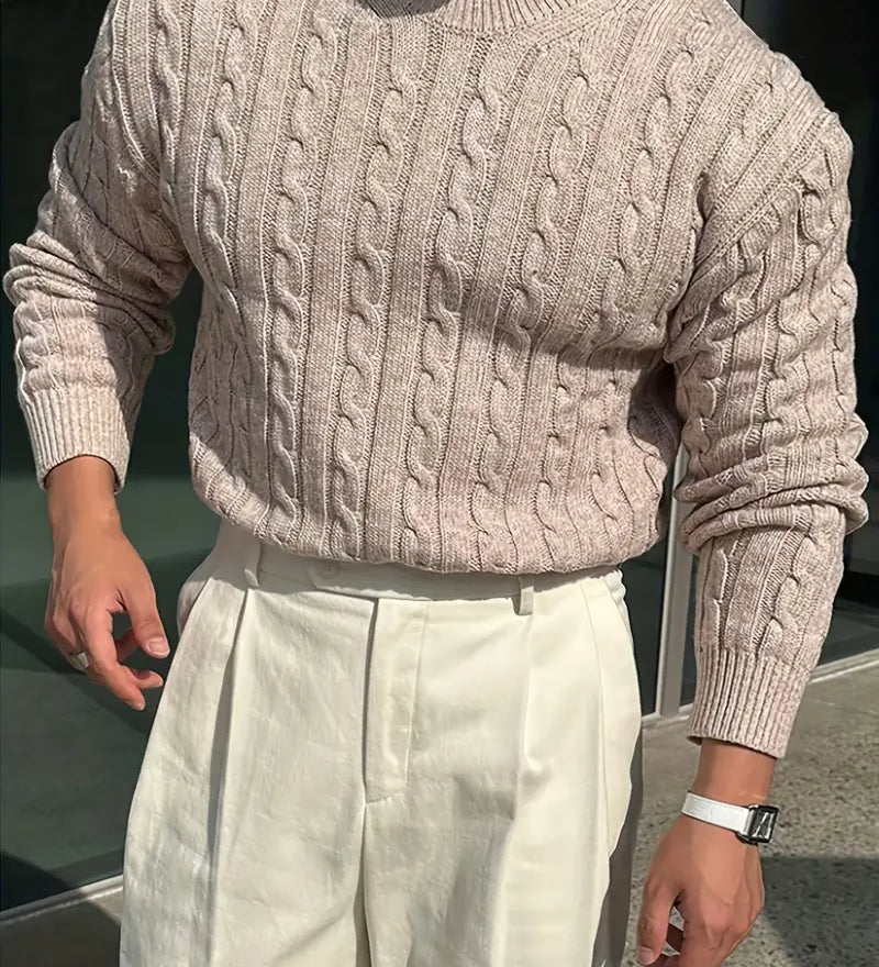 Mergim – Knit Sweater with Long Sleeves for Rent