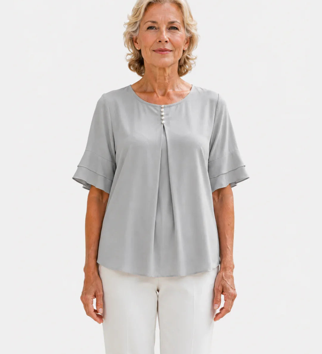 Hadelinde | Elegant Button Blouse