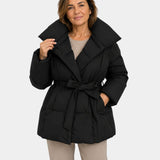 Alixène | Women's Quilted Jacket with Waist Belt