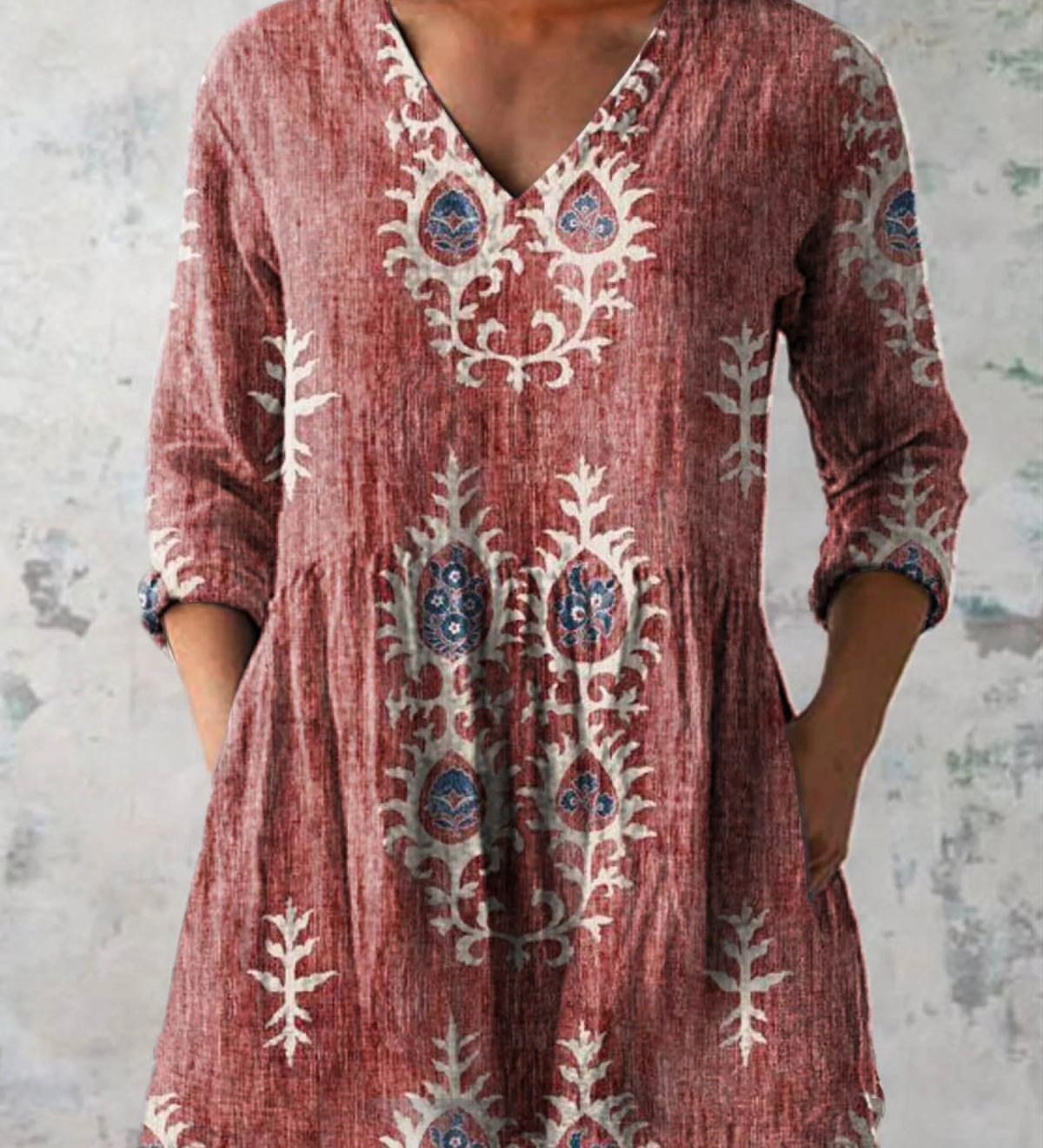 Blair | Long Blouse with a Striking Pattern