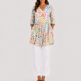 Noelle | Long Blouse with a Striking Pattern
