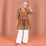 Amaia | Long Blouse with V-Neck