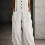 Iina - Vintage-Inspired Cotton Jumpsuit
