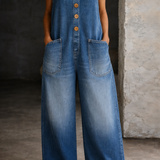 Iina - Vintage-Inspired Cotton Jumpsuit